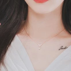 Wing Bling Casual Style Street Style Elegant Style Necklaces & Pendants For Women Pink Gold X One Size -Wing Bling Online Shop org 1027