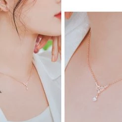 Wing Bling Casual Style Street Style Elegant Style Necklaces & Pendants For Women Pink Gold X One Size -Wing Bling Online Shop org 1031