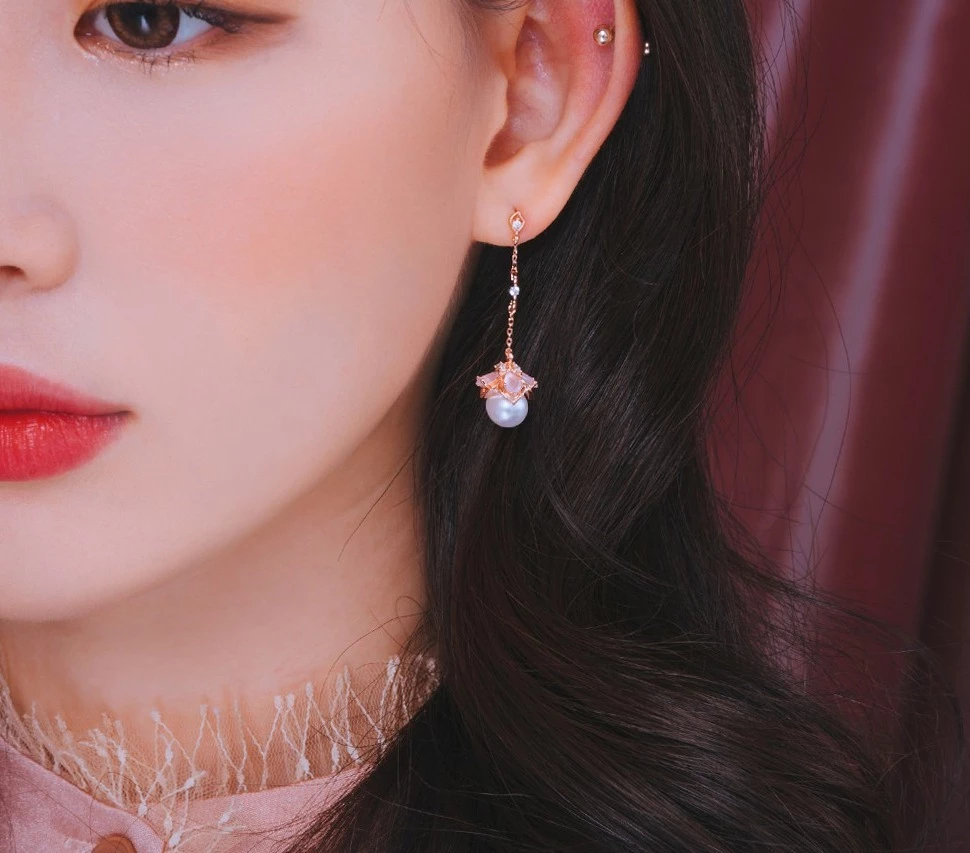 Wing Bling Casual Style Street Style Elegant Style Earrings For Women Pinkgold X One Size 6 Wing Bling Casual Style Street Style Elegant Style Earrings For Women Pinkgold X One Size - Image 4