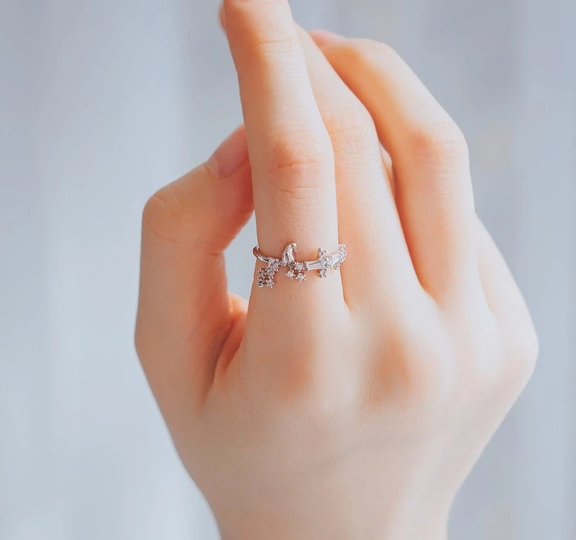 Wing Bling Rings For Women Pink X One Size 4 Wing Bling Rings For Women Pink X One Size - Image 2