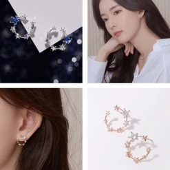 Wing Bling Earrings For Women Silver X One Size