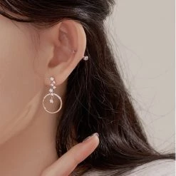 Wing Bling Casual Style Street Style Party Style Elegant Style Earrings For Women Pink X One Size -Wing Bling Online Shop org 1311
