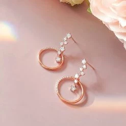 Wing Bling Casual Style Street Style Party Style Elegant Style Earrings For Women Pink X One Size -Wing Bling Online Shop org 1313