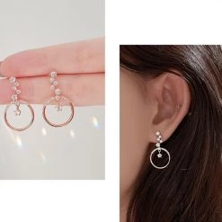 Wing Bling Casual Style Street Style Party Style Elegant Style Earrings For Women Pink X One Size -Wing Bling Online Shop org 1315