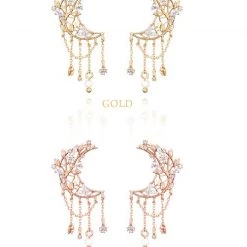 Wing Bling Earrings For Women Gold X Piercing 8 Wing Bling Earrings For Women Gold X Piercing -Wing Bling Online Shop org 1399