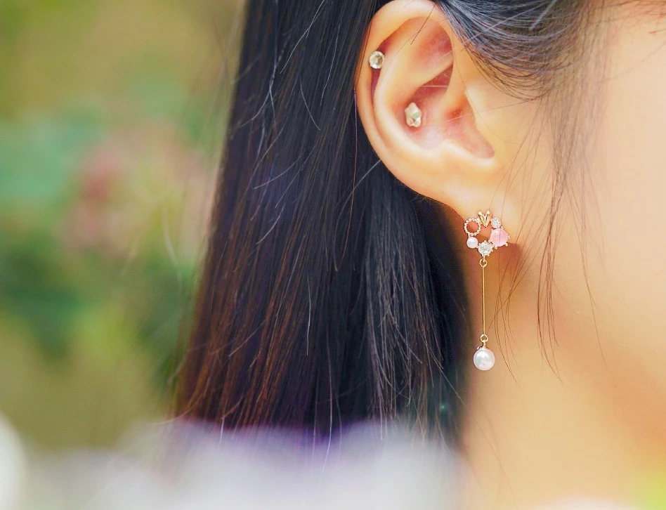 Wing Bling Earrings For Women Silver X One Size 5 Wing Bling Earrings For Women Silver X One Size - Image 3