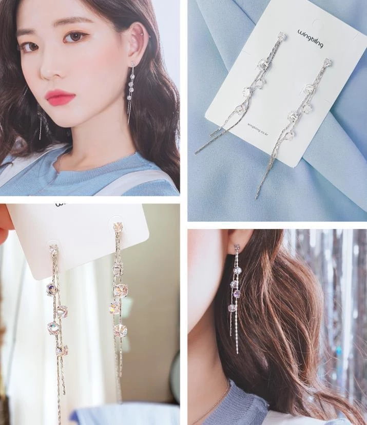 Wing Bling Earrings For Women Silver X Earrings 3 Wing Bling Earrings For Women Silver X Earrings