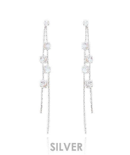 Wing Bling Earrings For Women Silver X Earrings 5 Wing Bling Earrings For Women Silver X Earrings - Image 3