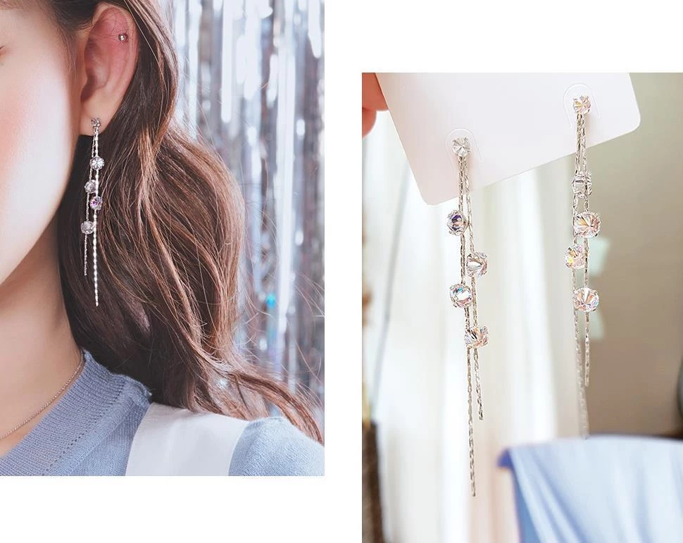 Wing Bling Earrings For Women Silver X Earrings 10 Wing Bling Earrings For Women Silver X Earrings - Image 8