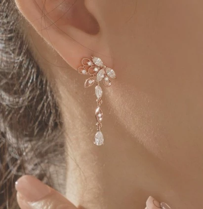 Wing Bling Earrings For Women Silver X One Size 4 Wing Bling Earrings For Women Silver X One Size - Image 2