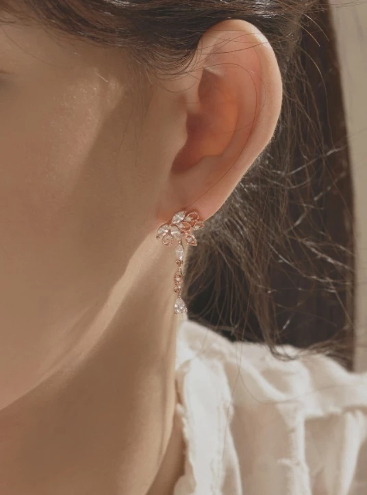 Wing Bling Earrings For Women Silver X One Size 8 Wing Bling Earrings For Women Silver X One Size - Image 6