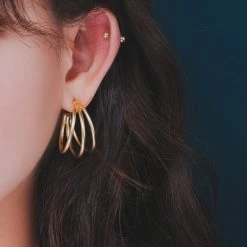 Wing Bling Earrings For Women Gold X Earring -Wing Bling Online Shop org 1607