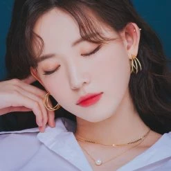 Wing Bling Earrings For Women Gold X Earring -Wing Bling Online Shop org 1608