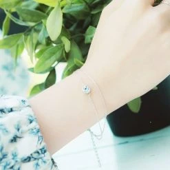 Wing Bling Bracelets For Women Silver X Sapphire