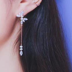 Wing Bling Casual Style Street Style Elegant Style Earrings For Women Silver X One Size -Wing Bling Online Shop org 166