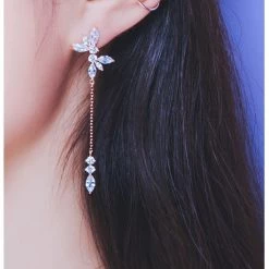 Wing Bling Casual Style Street Style Elegant Style Earrings For Women Silver X One Size -Wing Bling Online Shop org 169
