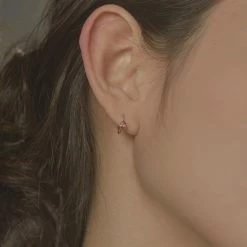 Wing Bling Earrings For Women Purple(rose Gold) X Round -Wing Bling Online Shop org 180