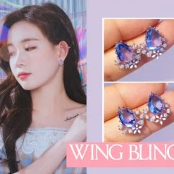 Wing Bling Earrings For Women Hawaii X Add Earrings