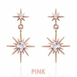 Wing Bling Casual Style Street Style Party Style Elegant Style Earrings For Women Pink X One Size -Wing Bling Online Shop org 195