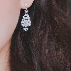 Wing Bling Casual Style Street Style Elegant Style Earrings For Women Silver X One Size -Wing Bling Online Shop org 208