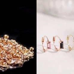 Wing Bling Casual Style Street Style Handmade Party Style Office Style For Women (round)white, Yellow Gold X One Size -Wing Bling Online Shop org 2198