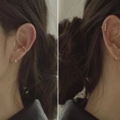 Wing Bling Casual Style Street Style Handmade Party Style Office Style For Women (round)white, Yellow Gold X One Size -Wing Bling Online Shop org 2201