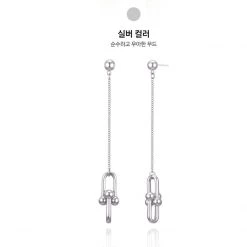Wing Bling Casual Style Street Style Elegant Style Earrings For Women Silver X One Size -Wing Bling Online Shop org 2215