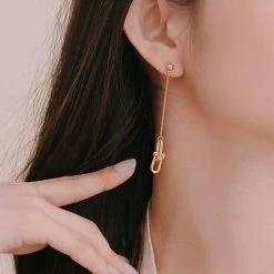 Wing Bling Casual Style Street Style Elegant Style Earrings For Women Silver X One Size -Wing Bling Online Shop org 2220