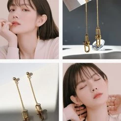Wing Bling Casual Style Street Style Elegant Style Earrings For Women Silver X One Size -Wing Bling Online Shop org 2222