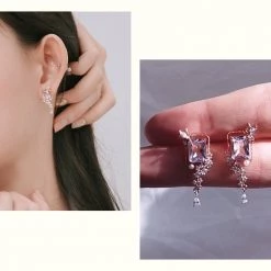 Wing Bling Casual Style Street Style Party Style Elegant Style Earrings For Women Pink (earrings) X One Size -Wing Bling Online Shop org 2241
