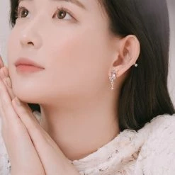 Wing Bling Casual Style Street Style Party Style Elegant Style Earrings For Women Pink (earrings) X One Size -Wing Bling Online Shop org 2242