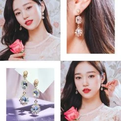 Wing Bling Earrings For Women White X Earring