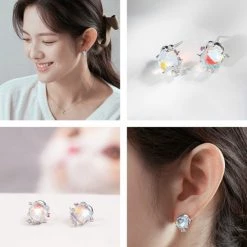 Wing Bling Casual Style Street Style Party Style Elegant Style Earrings For Women Sivler X One Size -Wing Bling Online Shop org 2314