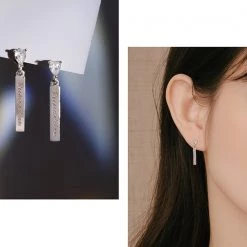 Wing Bling Casual Style Street Style Party Style Elegant Style Earrings For Women Silver X One Size -Wing Bling Online Shop org 2322