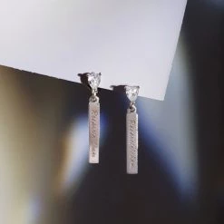 Wing Bling Casual Style Street Style Party Style Elegant Style Earrings For Women Silver X One Size -Wing Bling Online Shop org 2324