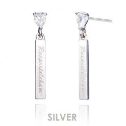 Wing Bling Casual Style Street Style Party Style Elegant Style Earrings For Women Silver X One Size -Wing Bling Online Shop org 2326