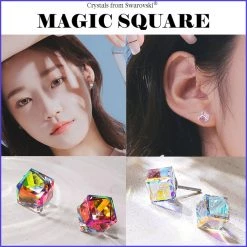 Wing Bling Casual Style Street Style Party Style Elegant Style Earrings For Women Rainbow X One Size