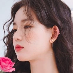 Wing Bling Casual Style Unisex Street Style Elegant Style Earrings For Women Silver X Free -Wing Bling Online Shop org 2446