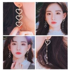 Wing Bling Casual Style Unisex Street Style Elegant Style Earrings For Women Silver X Free -Wing Bling Online Shop org 2456