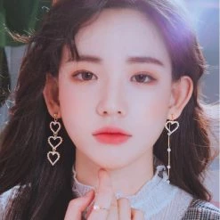 Wing Bling Casual Style Unisex Street Style Elegant Style Earrings For Women Silver X Free -Wing Bling Online Shop org 2457