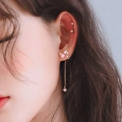 Wing Bling Casual Style Unisex Street Style Elegant Style Earrings For Women Silver X Free -Wing Bling Online Shop org 2458