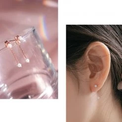 Wing Bling Casual Style Street Style Party Style Elegant Style Earrings For Women Silver X One Size -Wing Bling Online Shop org 2512
