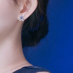 Wing Bling Casual Style Street Style Party Style Elegant Style Earrings For Women Silver (pierce) X One Size -Wing Bling Online Shop org 2574