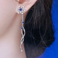 Wing Bling Casual Style Street Style Party Style Elegant Style Earrings For Women Silver (pierce) X One Size -Wing Bling Online Shop org 2575