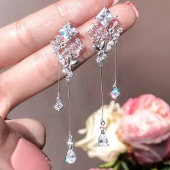 Wing Bling Casual Style Street Style Elegant Style Earrings For Women Silver X One Size -Wing Bling Online Shop org 260