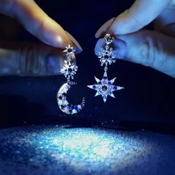 Wing Bling Star Party Style Silver Platinum With Jewels Office Style For Women Gold X One Size -Wing Bling Online Shop org 2600