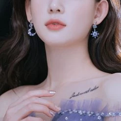 Wing Bling Star Party Style Silver Platinum With Jewels Office Style For Women Gold X One Size -Wing Bling Online Shop org 2604