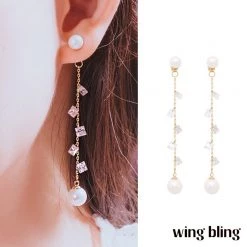 Wing Bling Casual Style Party Style Silver Platinum With Jewels (item3848) For Women Silver X One Size