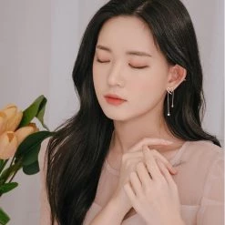 Wing Bling Casual Style Street Style Party Style Elegant Style Earrings For Women Silver Earrings X One Size -Wing Bling Online Shop org 2616