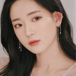 Wing Bling Casual Style Street Style Party Style Elegant Style Earrings For Women Silver Earrings X One Size -Wing Bling Online Shop org 2617